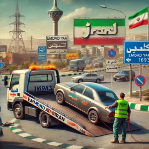 امداد در محل میدان آزادی همدان