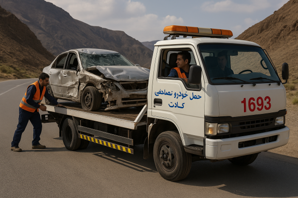 حمل خودرو تصادفی کلات