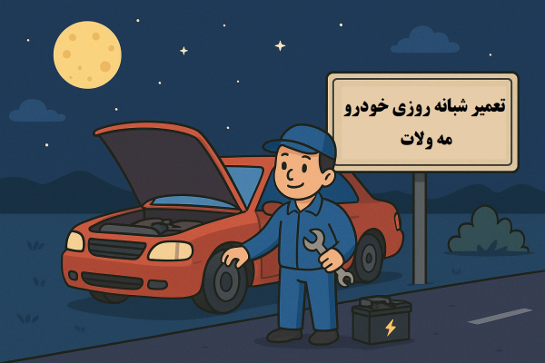 تعمیر شبانه روزی خودرو مه ولات