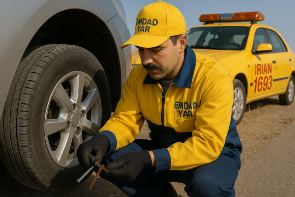 امداد لاستیک باخرز