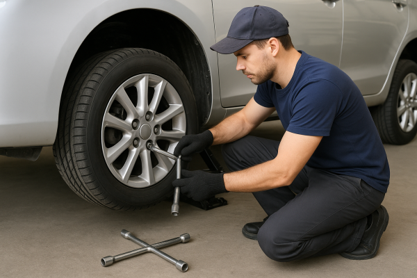 آموزش تعویض لاستیک خودرو