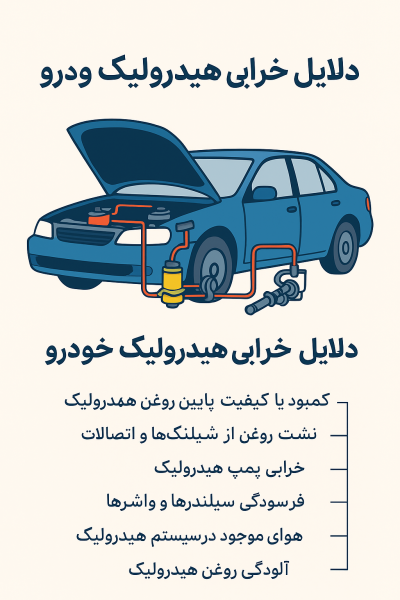 دلایل خرابی هیدرولیک خودرو