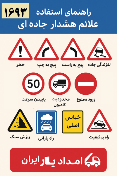 راهنمای استفاده از علائم هشدار جادهای