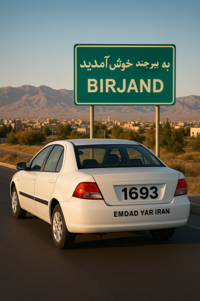 خودرو سوار شهر بیرجند
