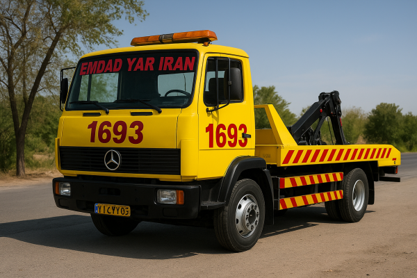 امداد یدک کش چرخگیر شهر سرایان
