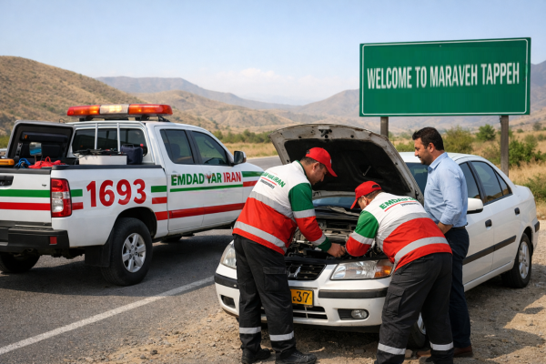  امداد رسانی شهر مراوه تپه